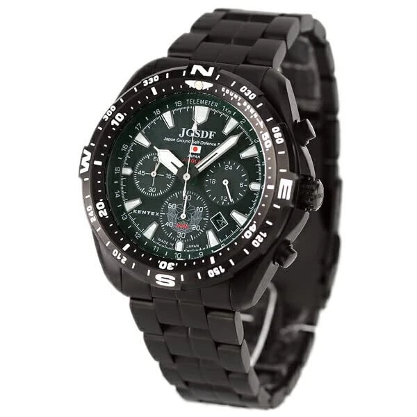 Kentex S801M-01 Men's Wristwatch Solar Chronograph Ground Self-Defense Model