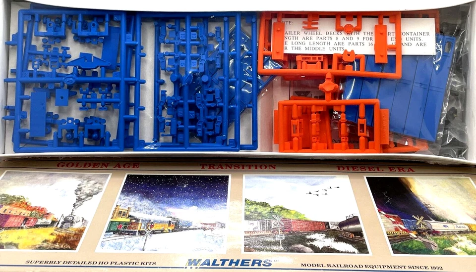 HO WALTHERS 932-3935 263' 5-UNIT ALL PURPOSE SPINE CAR KIT CONRAIL # 730003 - Image 1 of 1