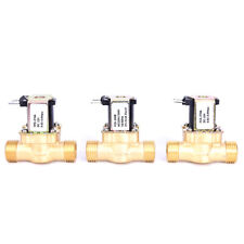 1/2in Solenoid Valve Water Valve AC 220V Electric Valve Normally Closed Brass_GU