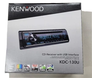 Kenwood KDC-130U CD Receiver Front USB AUX In 2 Preouts 2.5V Detachable NEW - Picture 1 of 7