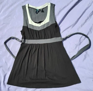 Weavers Dress Girl's Medium Colorblock Tie Waist Neutral Versatile Casual School - Picture 1 of 9