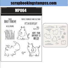 MP064 Rhino Ready Stamps And Cutting Dies For Diy Scrapbooking Paper Cards