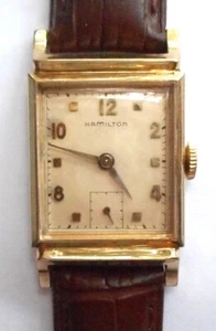 Exc. 1952 Hamilton Mens' Franklin Wrist Watch, One Year Wonder, Running Nicely - Picture 1 of 6