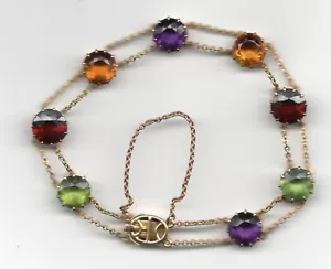 Antikes edwardianisches 15 kt Gold Amethyst Armband um 1910 McKay & Chrisholm - Bild 1 von 20
