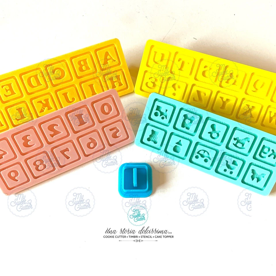 Alfabeto Mini Oh baby Lettere + Numeri + Doodle Formine Biscotti Cookie Cutter - Bild 1 von 1
