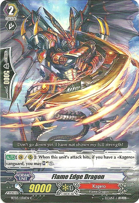 4 x Flame-Edge Dragon - BT03/076EN - C Near Mint / Mint, English - Image 1 of 1