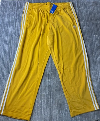 Adidas Originals Firebird Track Pants Mens 2XL XXL Preloved Yellow NEW Jogger - Image 1 of 4
