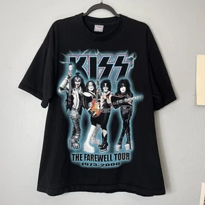 Vintage 2000 KISS Farewell World Tour Single Stitch Rock Band T-Shirt Men’s XL - Picture 1 of 5
