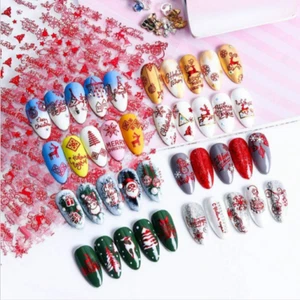 JUSTDOLIFE 18 Sheets Nail Stickers Fashion Decorative Nail Art Decorations for C - Picture 1 of 8