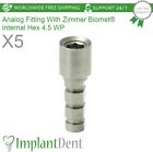 X5 Analog Compatible With Zimmer Biomet® 4.5Mm Wp Internal Hex Component Dental