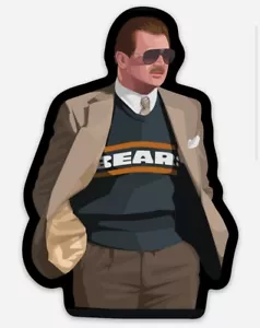 Pegatina Mike Ditka-Chicago Bears corte de vinilo NFL arte vectorial calcomanía de coche - Imagen 1 de 1