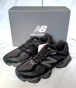 New Balance U9060BPM Triple Black Suede x Mesh Men's US 9 NEW - Picture 1 of 9