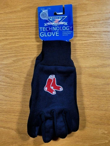 BOSTON RED SOX Lightweight Technology Touchscreen Compatible Adult Gloves - NEW Cover