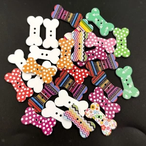 100Pcs Colorful Wooden Buttons Ornament Handmade for Decoration DIY Projects - Picture 1 of 7