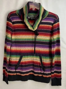Damen PL Lauren Ralph Lauren Southwestern Streifen Wasserfallausschnitt Pullover - Bild 1 von 9