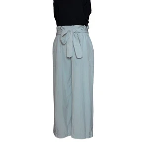 Ideology Paper bag Waist, cropped leg, high waisted Pants women’s size XS Gray - Picture 1 of 20