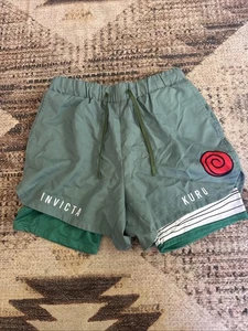 Invicta Kuru Shorts Mens Small Anime Double Layer Running Gym Cosplay Naruto - Picture 1 of 3