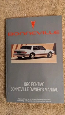 1990 PONTIAC BONNEVILLE OWNER'S MANUAL, 1989, PB, 363 Pages, General Motors Foto 1 de 3