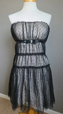 NWT Giambattista Valli for Impulse | Size 10 | Nude Sheer Mesh w/Underlay Dress - Image 1 of 4
