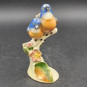 Blue Bird of Happiness Figurine by Clay Sketches of Pasadena CA Ceramic Crazed - Picture 1 of 11