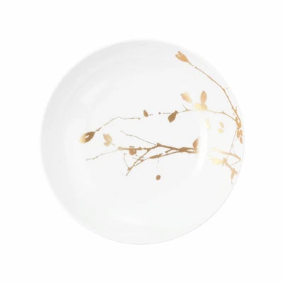 Seltmann Weiden Assiette à soupe Liberty Golden Rose Hip, porcelaine dorée 21 cm