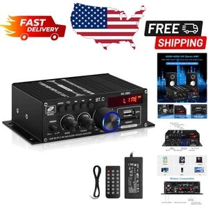 AK-380 Amplificatore Audio Bluetooth HiFi 400W+400W con Sintonizzatore FM per Casa e Bar - Foto 1 di 9