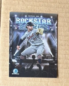 2025 Bowman Chrome Jackson Jobe Rockstar Rookies RC #RR-10 Detroit Tigers - Picture 1 of 2