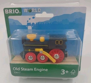 Antigua máquina de vapor de ferrocarril de madera Brio World #33617 NUEVA - Imagen 1 de 5