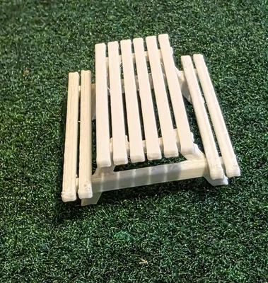 O Scale 8ft Picnic Tables Set of 6 | Unpainted | Park/Fairground Scenery - Image 1 of 4