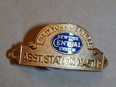 NUEVA YORK SISTEMA CENTRAL "ASSISTANT STATION MASTER" SOMBRERO INSIGNIA Foto 1 de 2