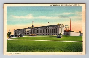 Atlanta GA-Georgia, United States Penitentiary, antike alte Postkarte - Bild 1 von 2