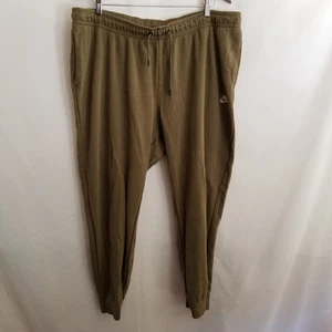 Pantalones de chándal para hombre Nike 2XL verde oliva DR6233-222 logotipo inferior con puños - Imagen 1 de 7