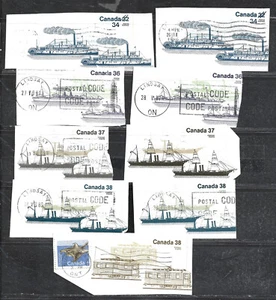 CANADA STAMPS LOT OF 9 (USED) FROM 1986-89 - Bild 1 von 2