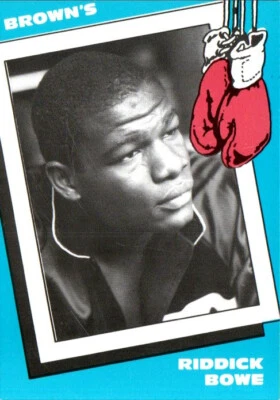 1990 Brown's Boxing #6 Riddick Bowe rookie rc 🔥📈💥 - Image 1 of 2