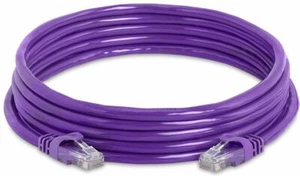 5m PURPLE Network Cable Ethernet CAT5 CAT5e UTP LAN RJ45 Patch Cord Lead Short - Picture 1 of 1