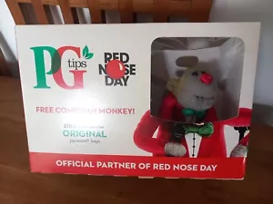 Original In BOX PG Tips Comedian Monkey No Tea Bags Red Nose Day Comic Relief - Picture 1 of 6