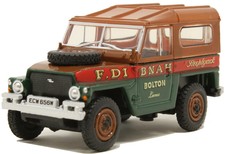 Oxford Die Cast 1:76 Scale Land Rover 1/2 Ton Lightweight Hard Top Fred Dibnah
