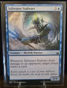 Magic The Gathering TCG - 2018 - Saltwater Stalwart - 39/254 - Picture 1 of 2