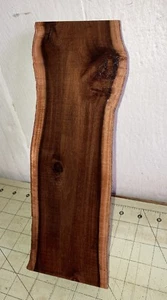 One Piece Hawaiian Milo Wood w/Bark Side~ 10 3/4" x 3 3/4" x 1 1/2" (#904) - Picture 1 of 6