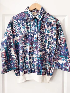 Neu ohne Etikett Vintage 80er Picket & Post Petites Damen 3/4-Arm Pullover Shirt Größe M - Bild 1 von 6
