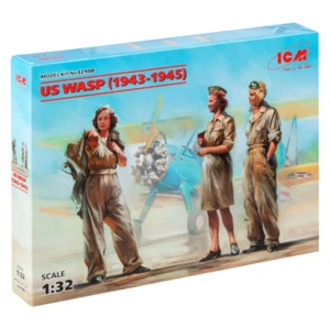 US WASP (1943-1945) (3 figures) ICM 32108 Scale 1/32 - Plastic model kit Figure - Picture 1 of 6