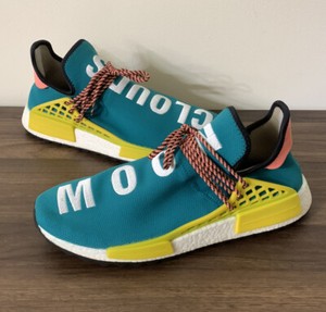 blue and yellow human race