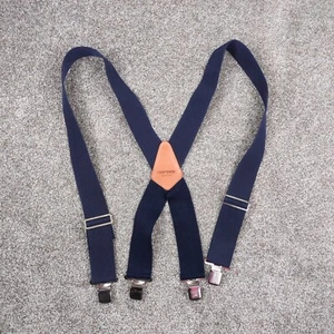 CRAFTSMAN Hosenträger blau verstellbar elastisch Gurtband Leder strapazierfähige Klemme - Bild 1 von 6