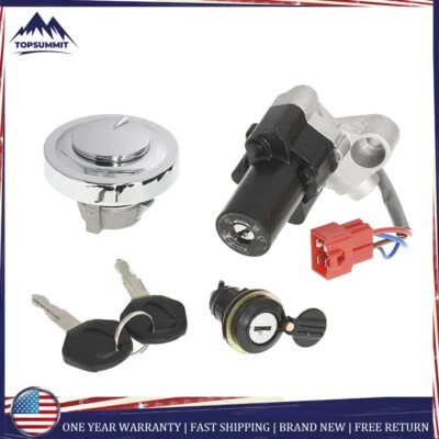 Interruptor de encendido tapa de combustible llaves de bloqueo de asiento para Yamaha V-STAR 650 1100 1999-2016 Foto 1 de 4