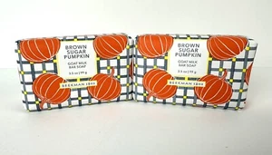 Beekman 1802 Goat Milk Soap Brown Sugar Pumpkin Body Soap Bar 3.5 oz -2 Pack! - Picture 1 of 5