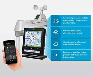 AcuRite Professional 5-in-1 Weather Station with PC Connect Display 01536M - Picture 1 of 14