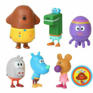 6pcs Hey Duggee Crocodile Happy Squirrel Octopus Betty Topper Action Figures Toy