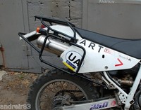 Suzuki DR 250 SE rear rack support carrier Whole welded Luggage DR 250-350 SE