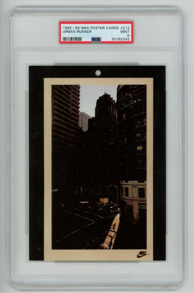 1982-83 NIKE POSTER CARDS URBAN RUNNER PSA 9 #212 AD PROMO RUNNING - Image 1 of 3