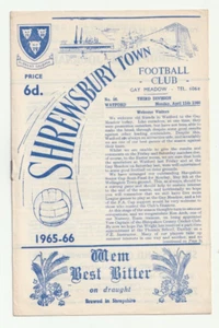 Shrewsbury Town v Watford 1965/66 Third Division - Bild 1 von 1